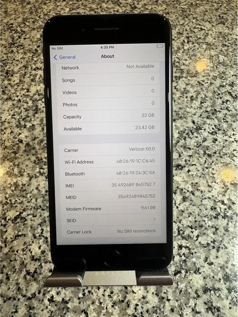 Apple iPhone 7 Plus - 32 GB - Black(Unlocked) Battery Health 95% A